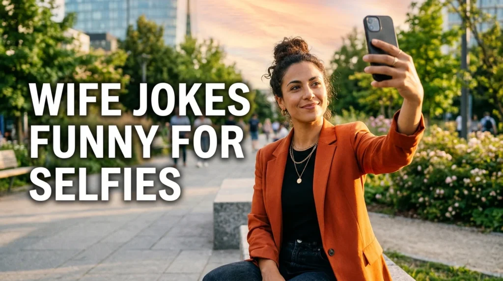 wife jokes funny for selfies