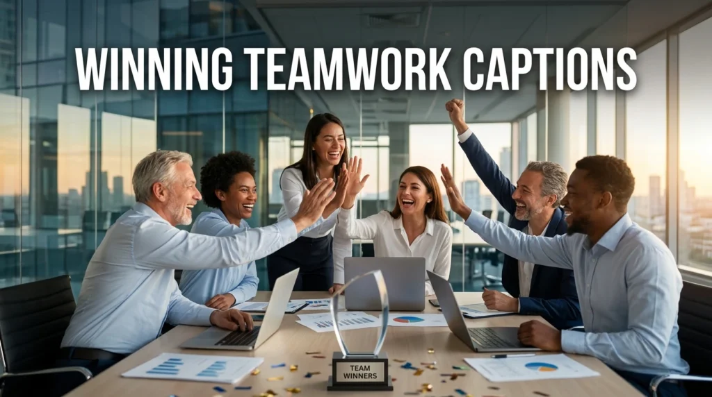 winning teamwork captions