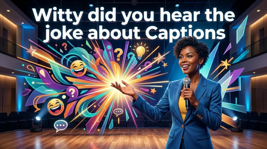 witty did you hear the joke about captions