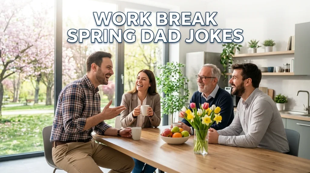  work break spring dad jokes