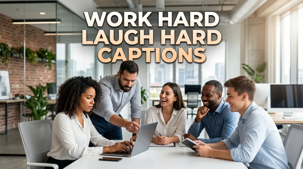 work hard laugh hard captions