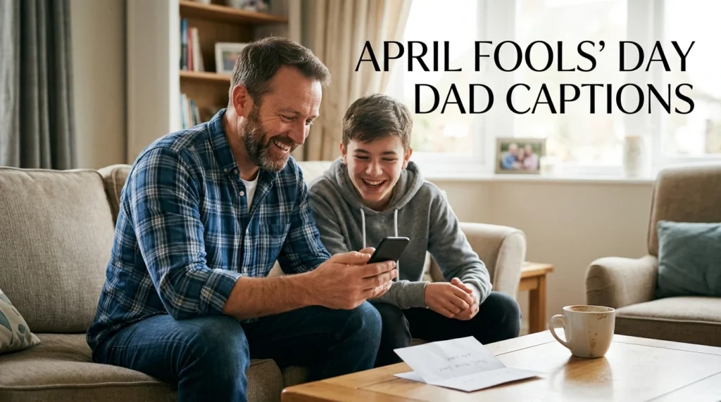 april fools' day dad captions