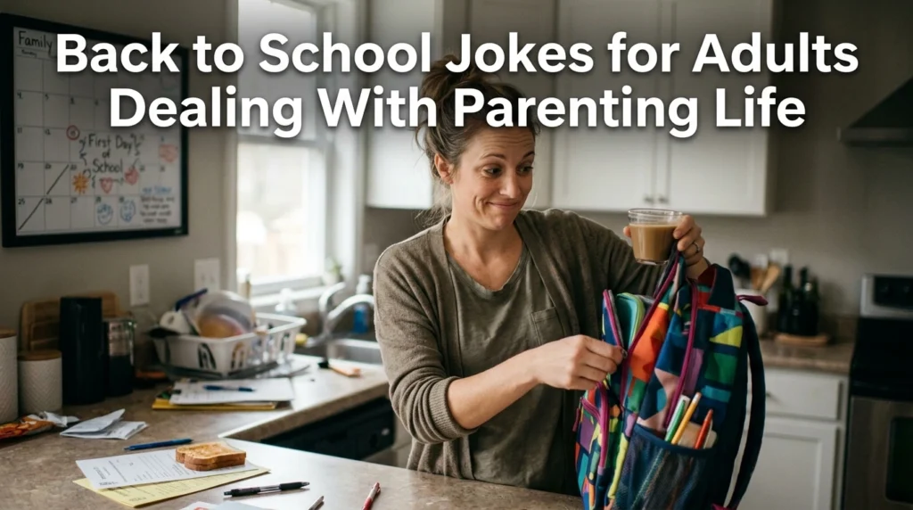 back to school jokes for adults dealing with parenting life