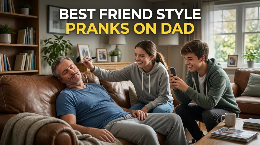 best friend style pranks on dad