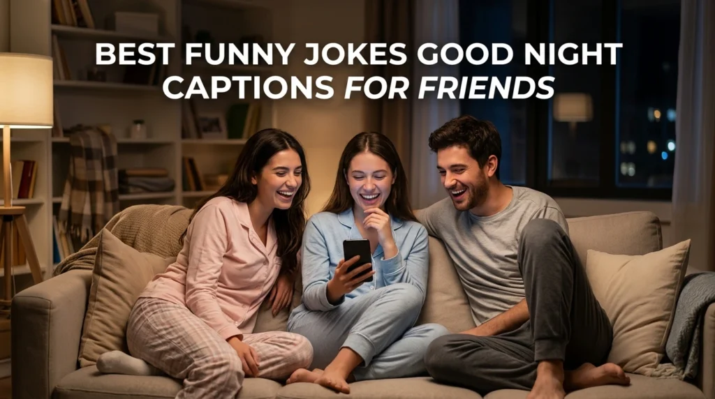 best funny jokes good night captions for friends