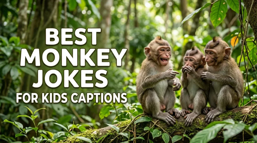 Best Monkey Jokes for Kids Captions
