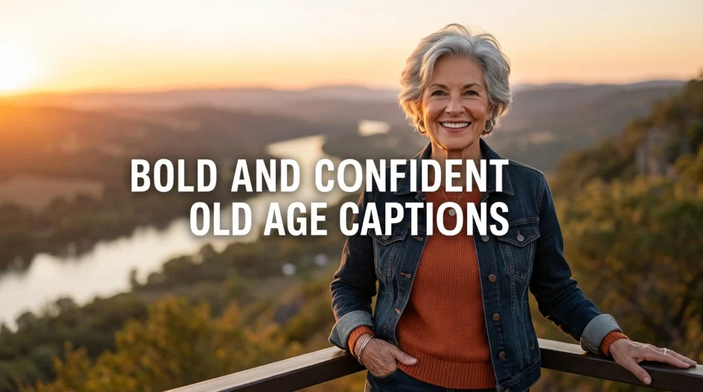 Bold And Confident Old Age Captions