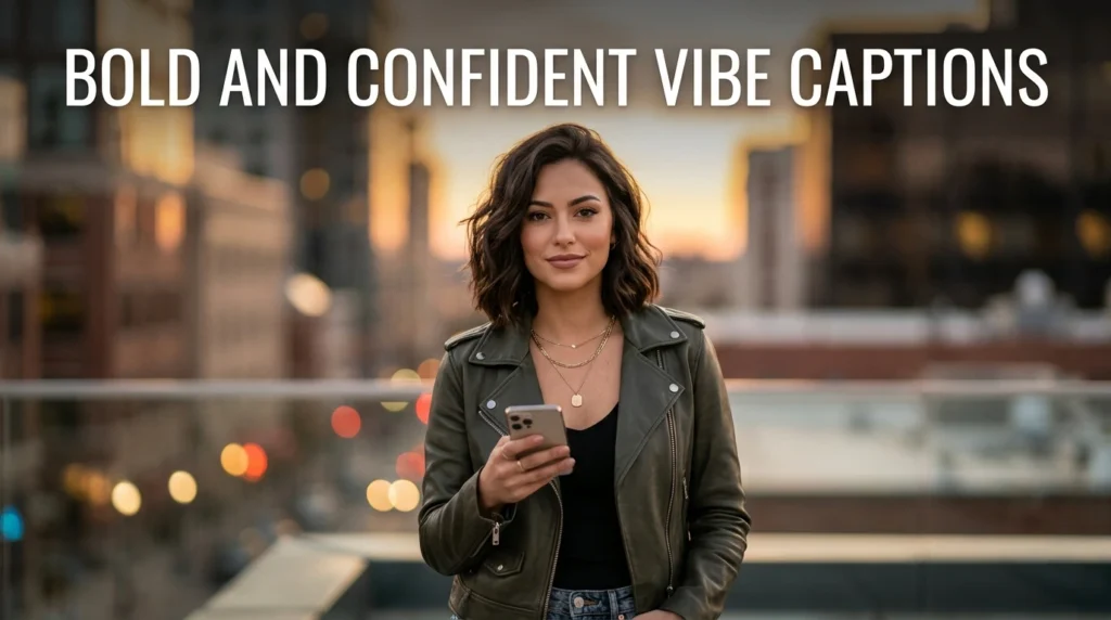 Bold and confident vibe captions