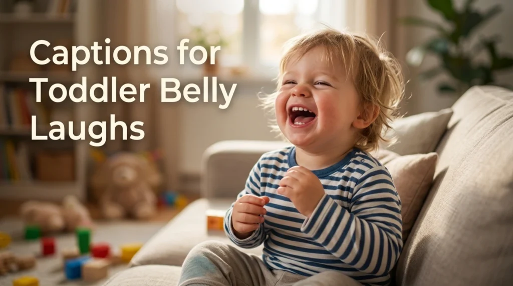 Captions for Toddler Belly Laughs