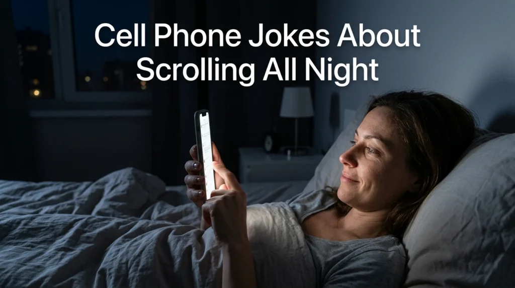 Cell Phone Jokes About Scrolling All Night