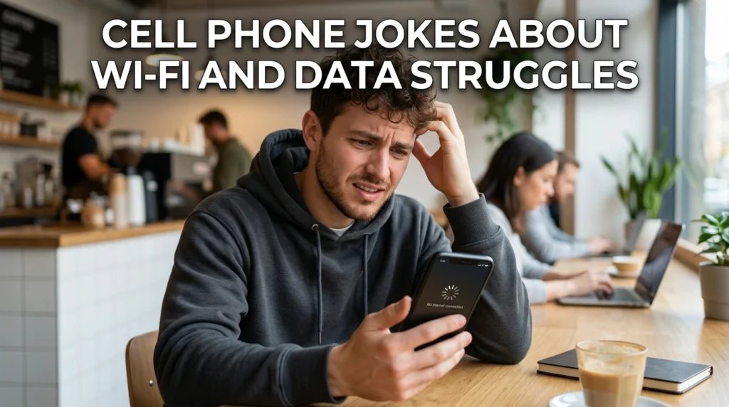 Cell Phone Jokes About Wi-Fi And Data Struggles