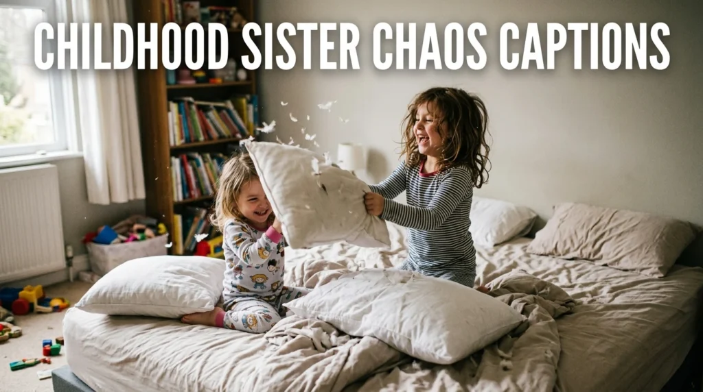 childhood sister chaos captions