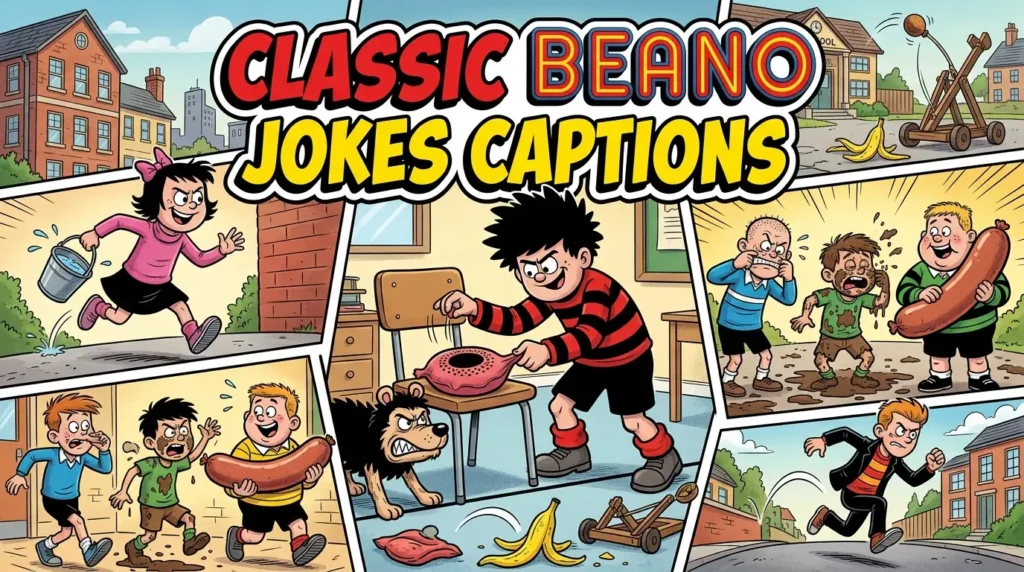 classic Beano jokes captions