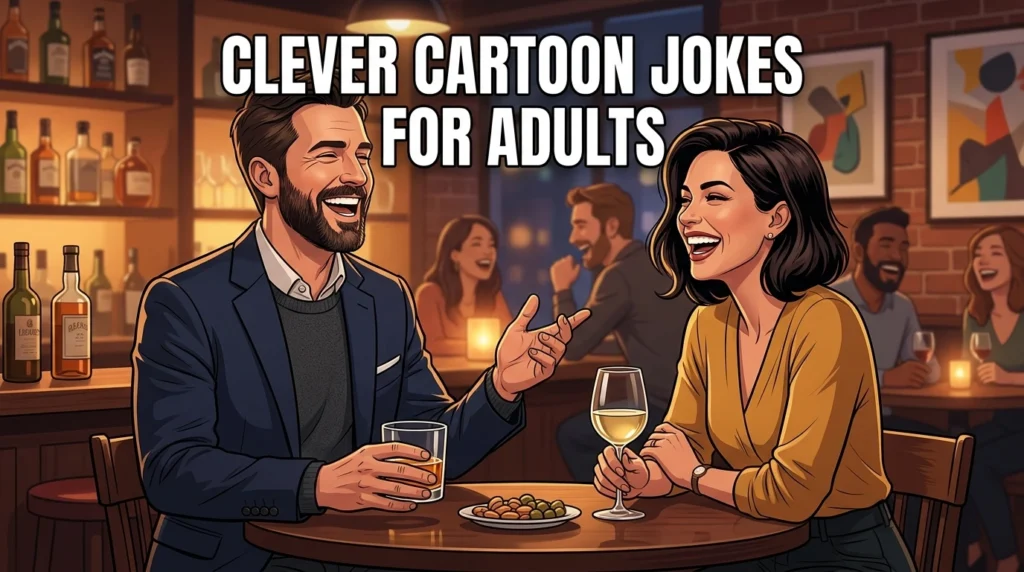 clever cartoon jokes for adults