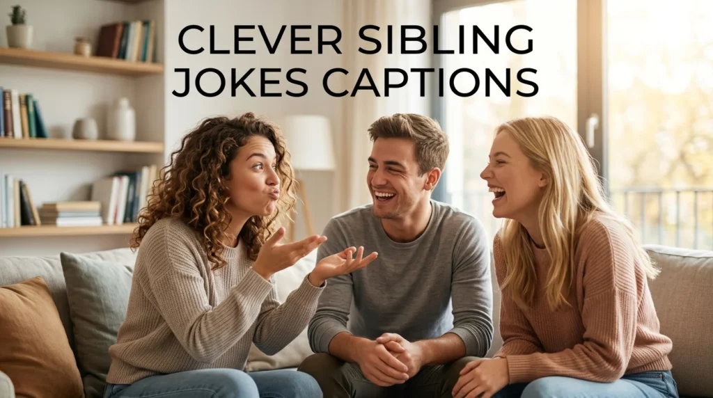 clever sibling jokes captions