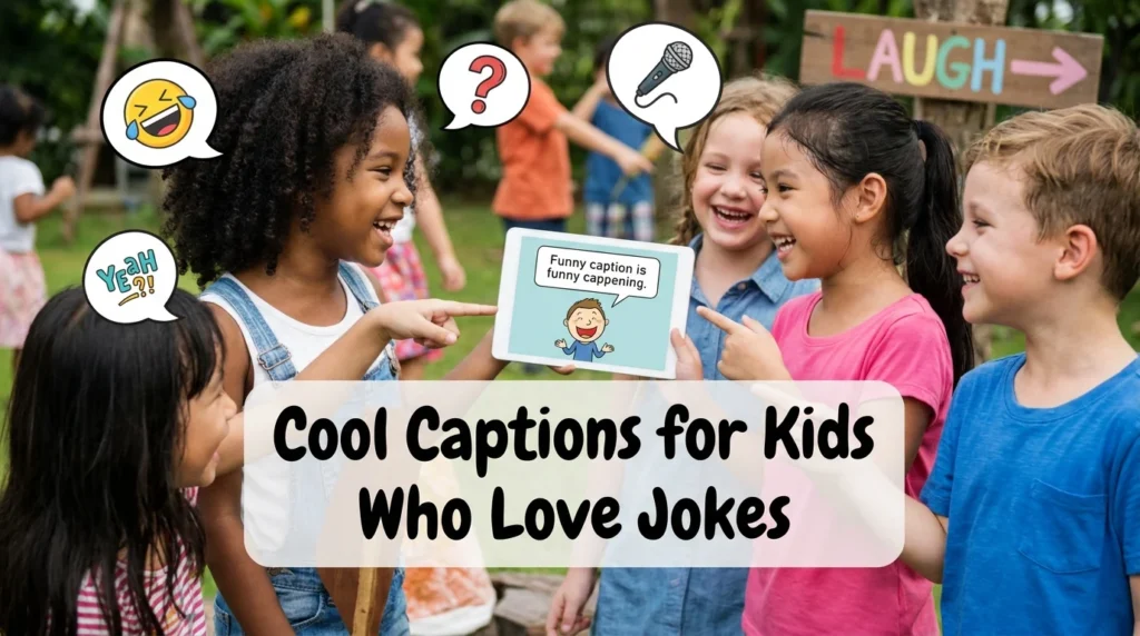 cool captions for kids who love jokes