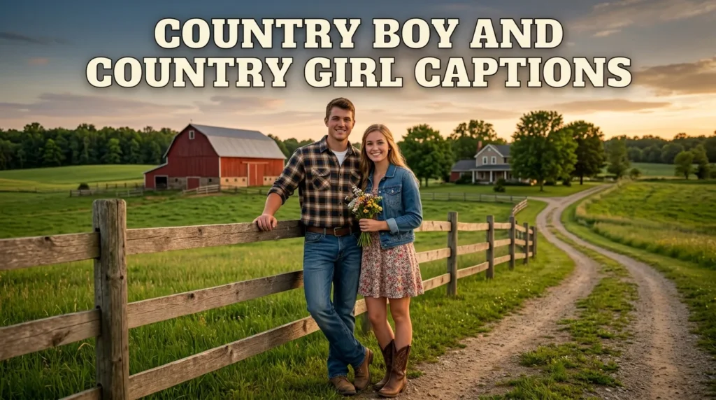country boy and country girl captions