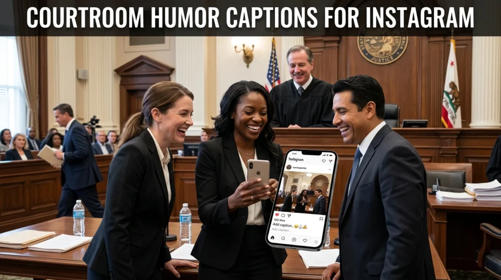 Courtroom Humor Captions for Instagram