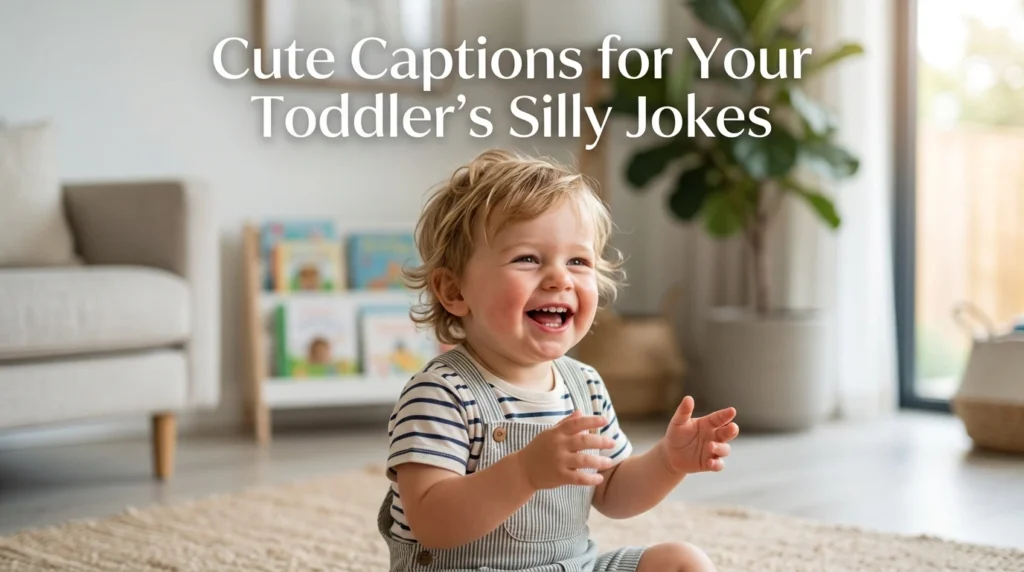 Cute Captions for Your Toddler's Silly Jokes