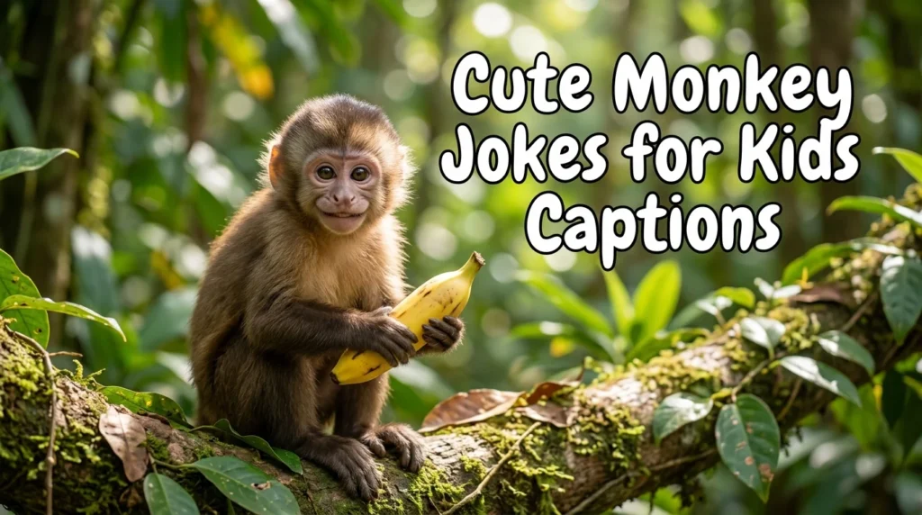 Cute Monkey Jokes for Kids Captions