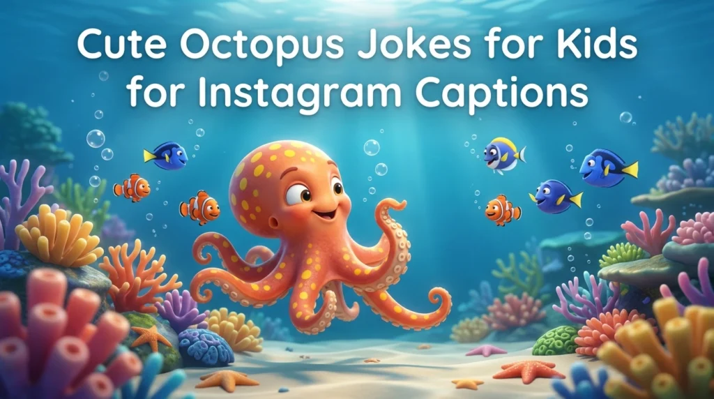 Cute Octopus Jokes for Kids for Instagram Captions