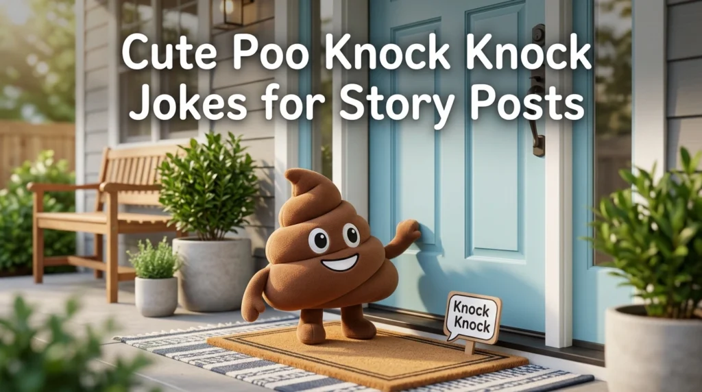 Cute Poo Knock Knock Jokes for Story Posts