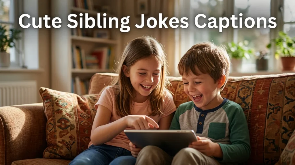cute sibling jokes captions