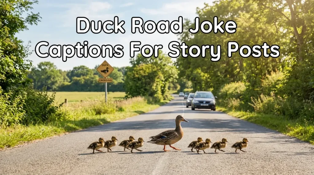 Duck Road Joke Captions For Story Posts