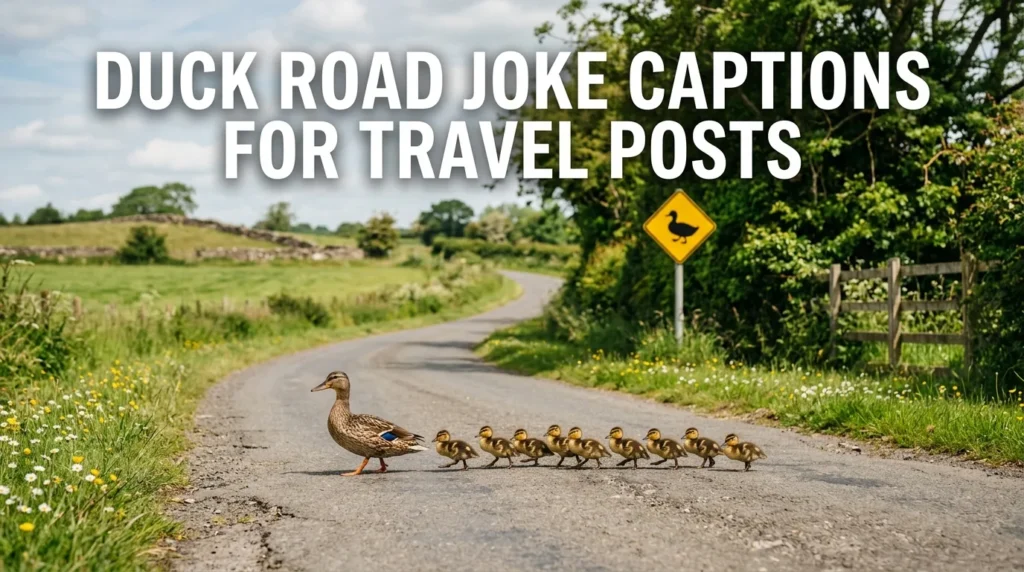 Duck Road Joke Captions For Travel Posts