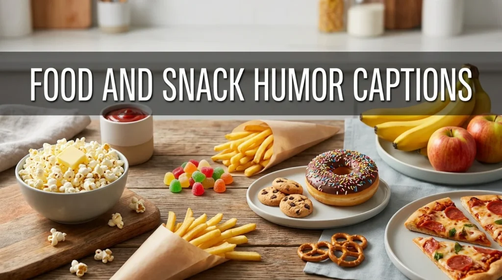 food and snack humor captions