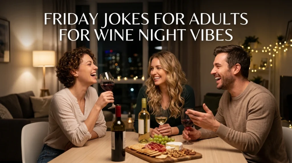 Friday Jokes for Adults for Wine Night Vibes