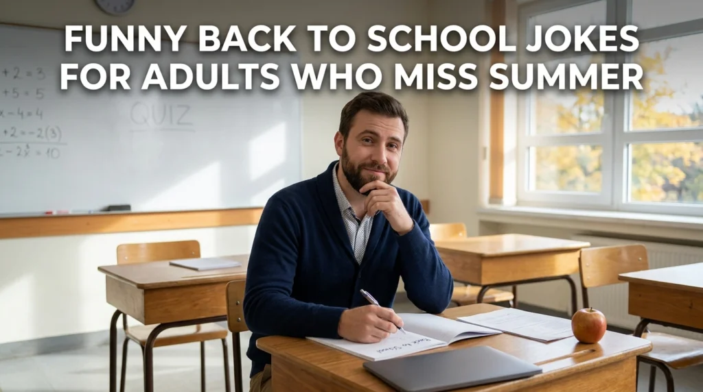 funny back to school jokes for adults who miss summer