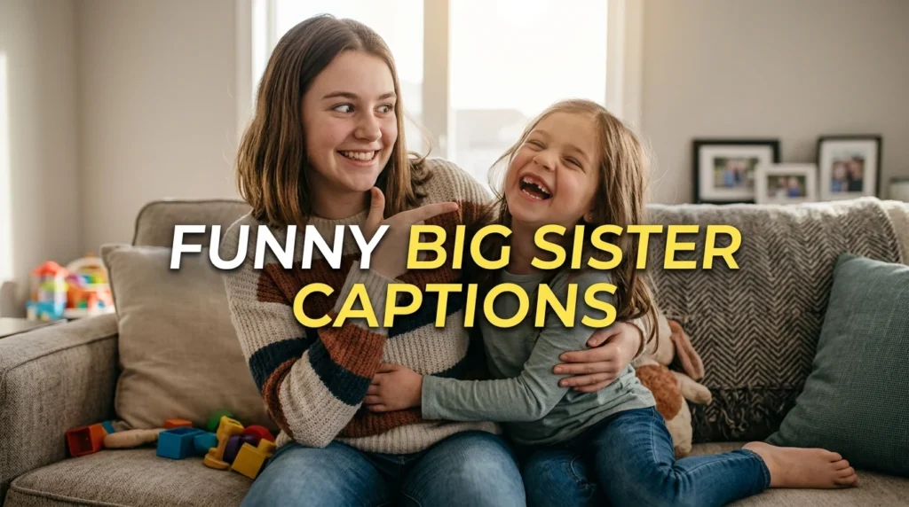 funny big sister captions