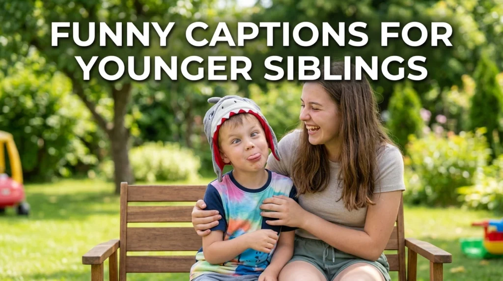 funny captions for younger siblings