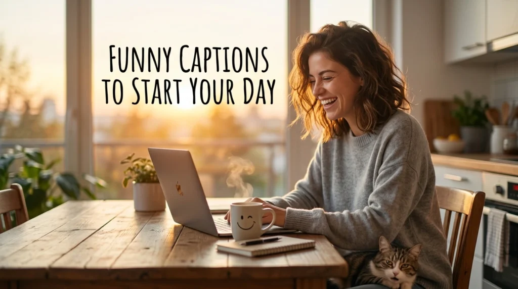 funny captions to start your day