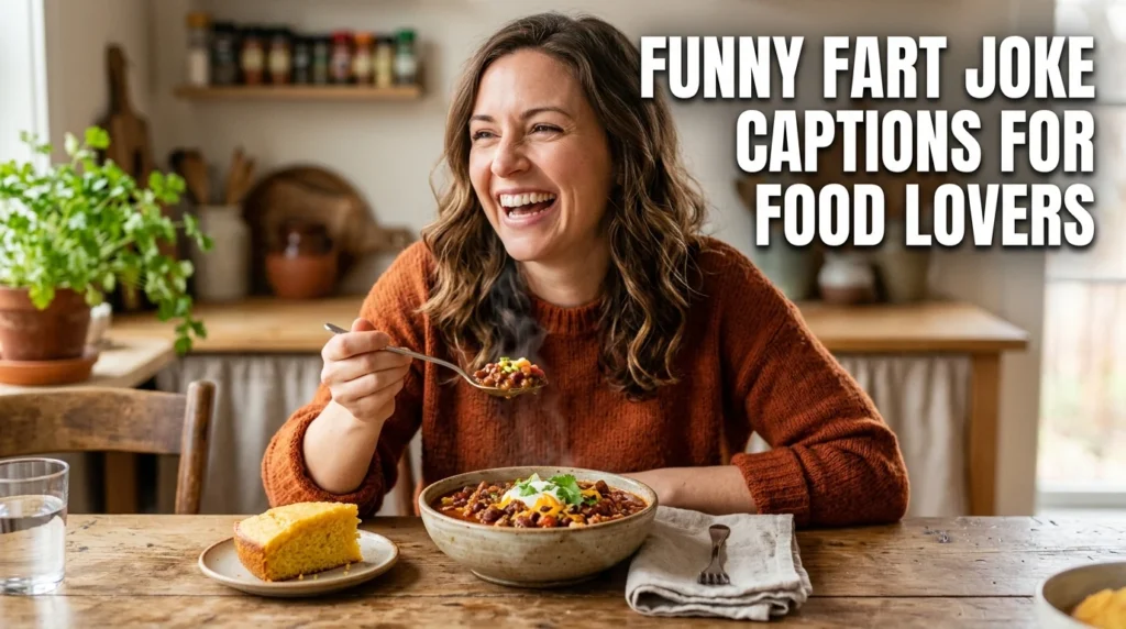 funny fart joke captions for food lovers