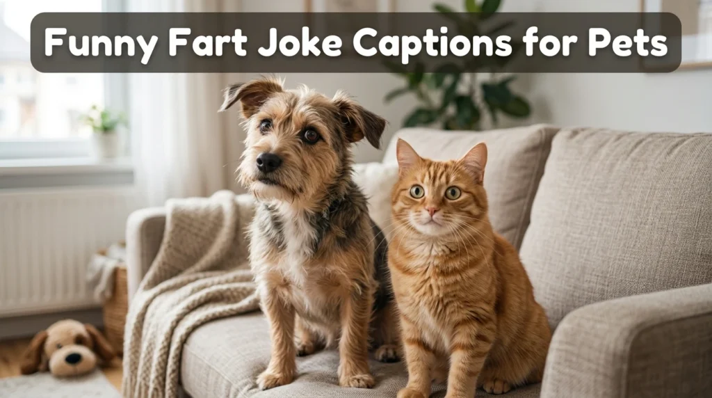 funny fart joke captions for pets