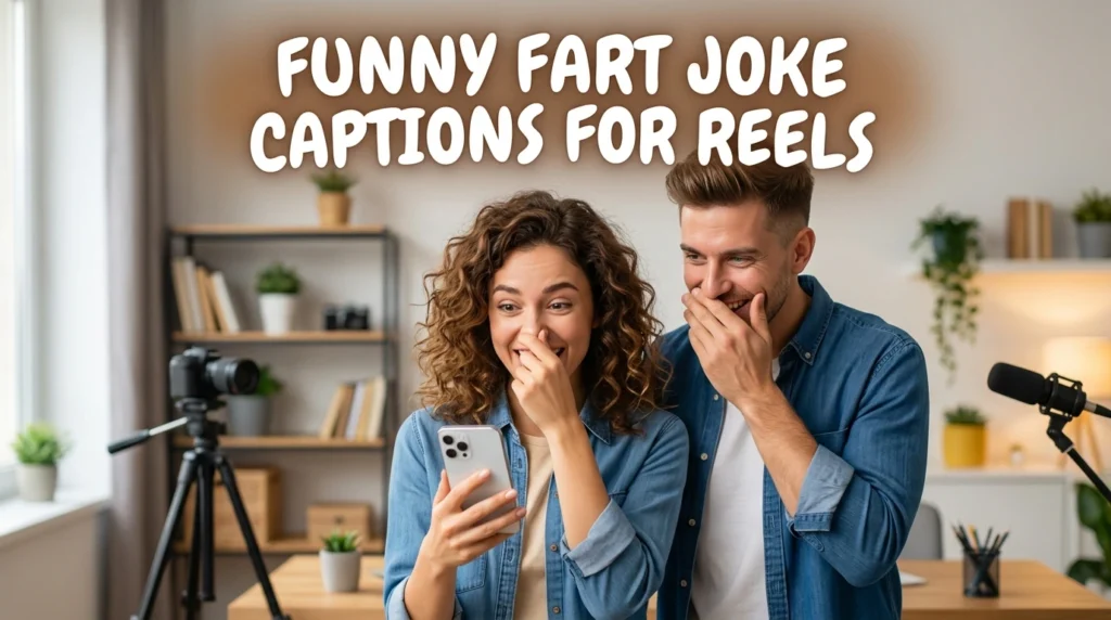 funny fart joke captions for reels