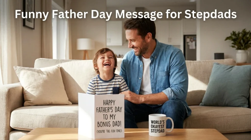 funny father day messages for first time stepdads