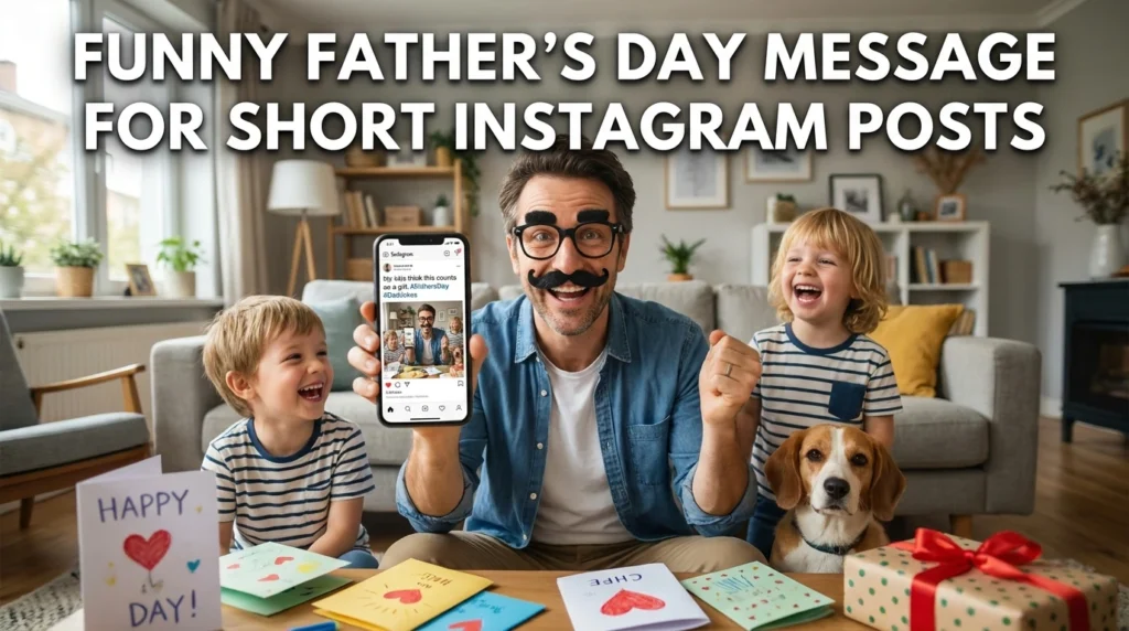 funny father day messages for instagram posts