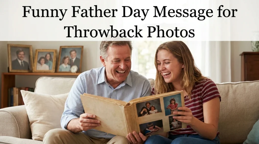funny father day messages for throwback  photos