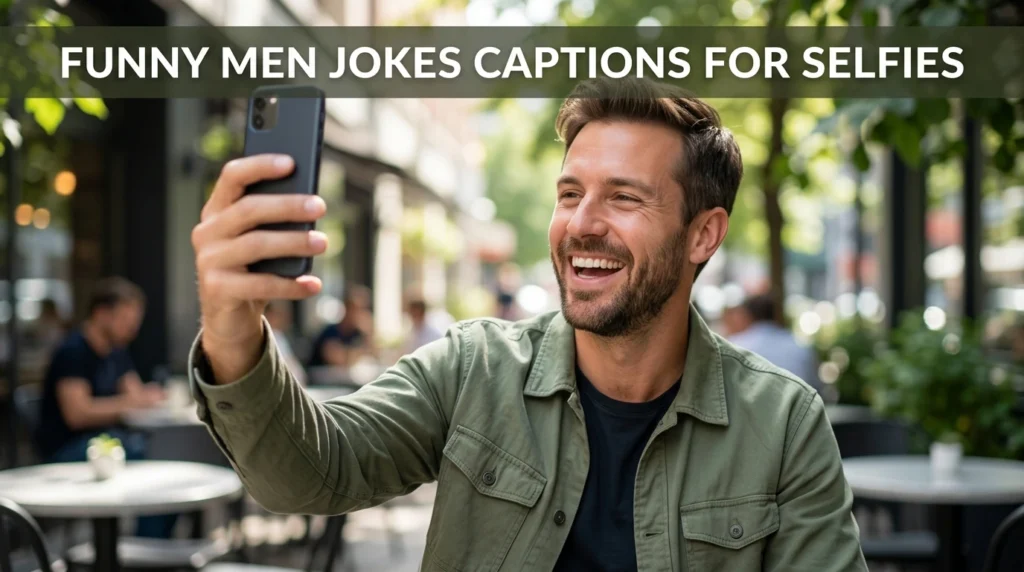 Funny Men Jokes Captions for Selfies