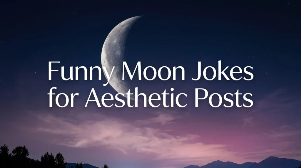 Funny Moon Jokes for Aesthetic Posts
