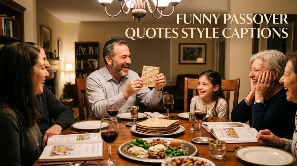 Funny Passover Quotes Style Captions
