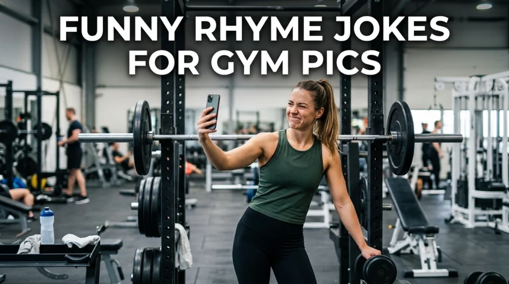 funny rhyme jokes for gym pics