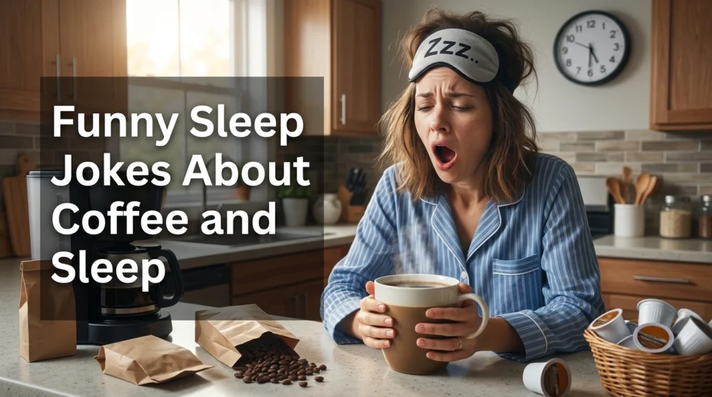 funny sleep jokes about coffee and sleep