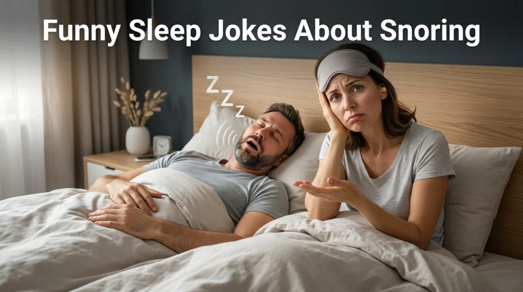 funny sleep jokes about snoring