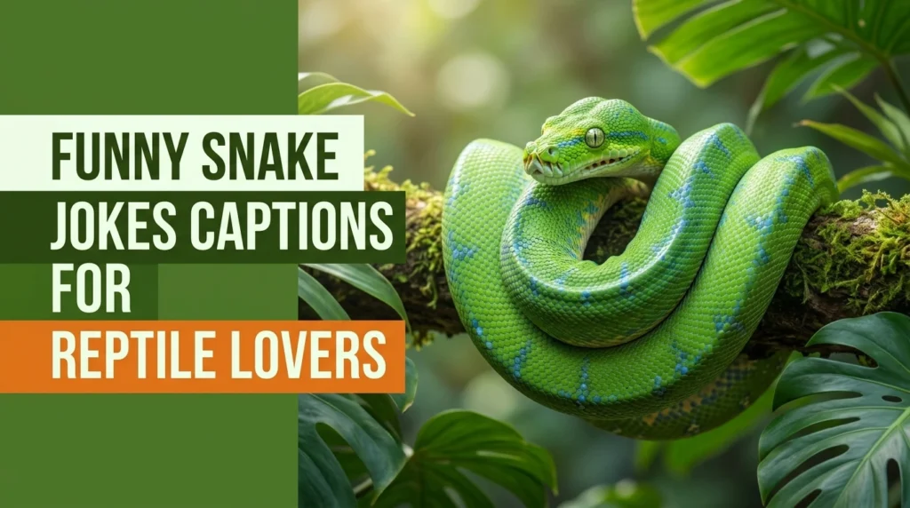 Funny Snake Jokes Captions for Reptile Lovers