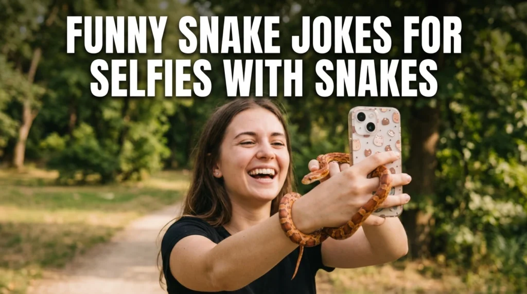 Funny Snake Jokes for Selfies with Snakes