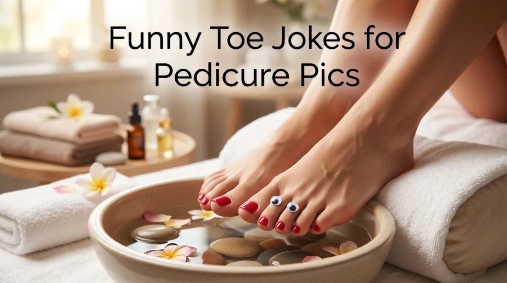 funny toe jokes for pedicure pics